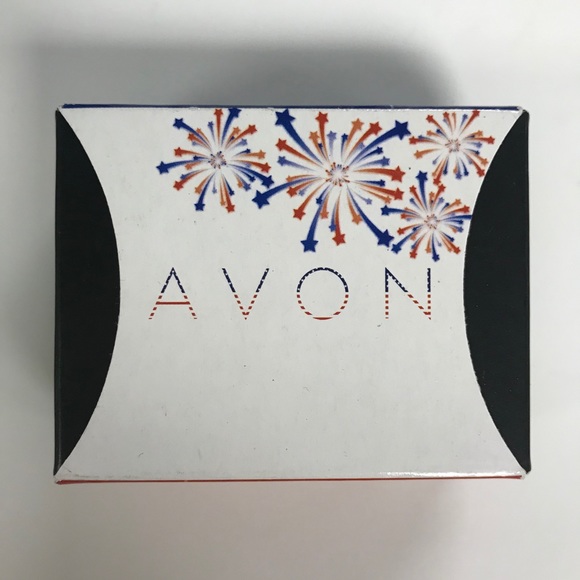NWT Avon Patriotic Bow Necklace & Earring Gift Set - Picture 6 of 8